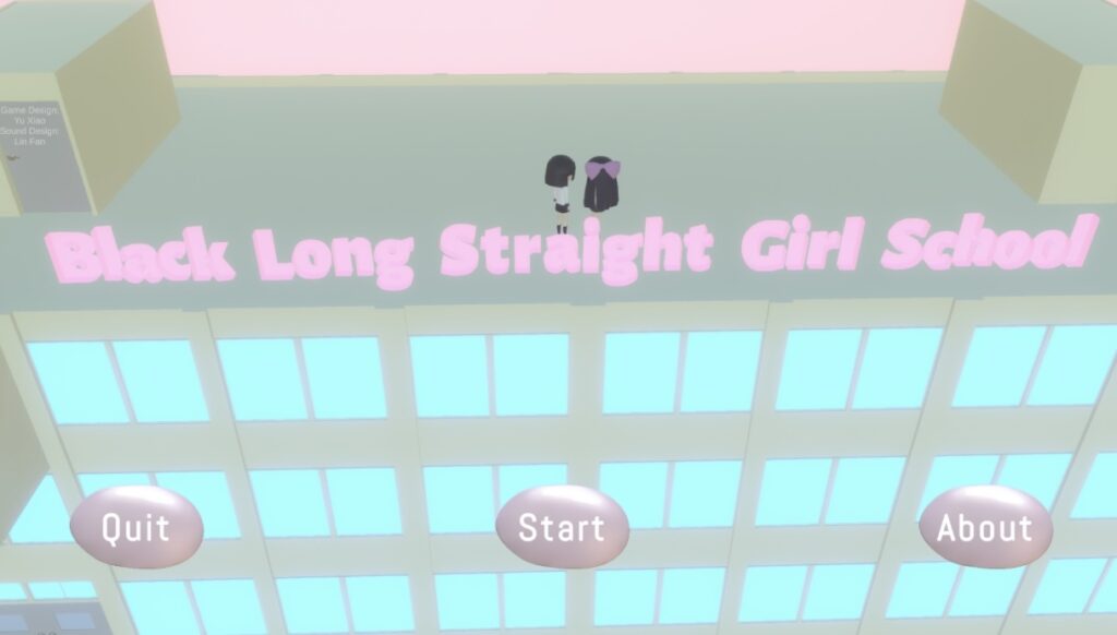 Black Long Straight Girl School Home Page