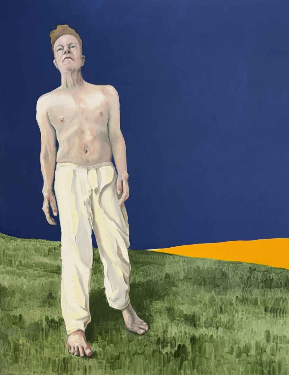Oil Painting by Alan Brash, Titled Defiance, 180x140cm