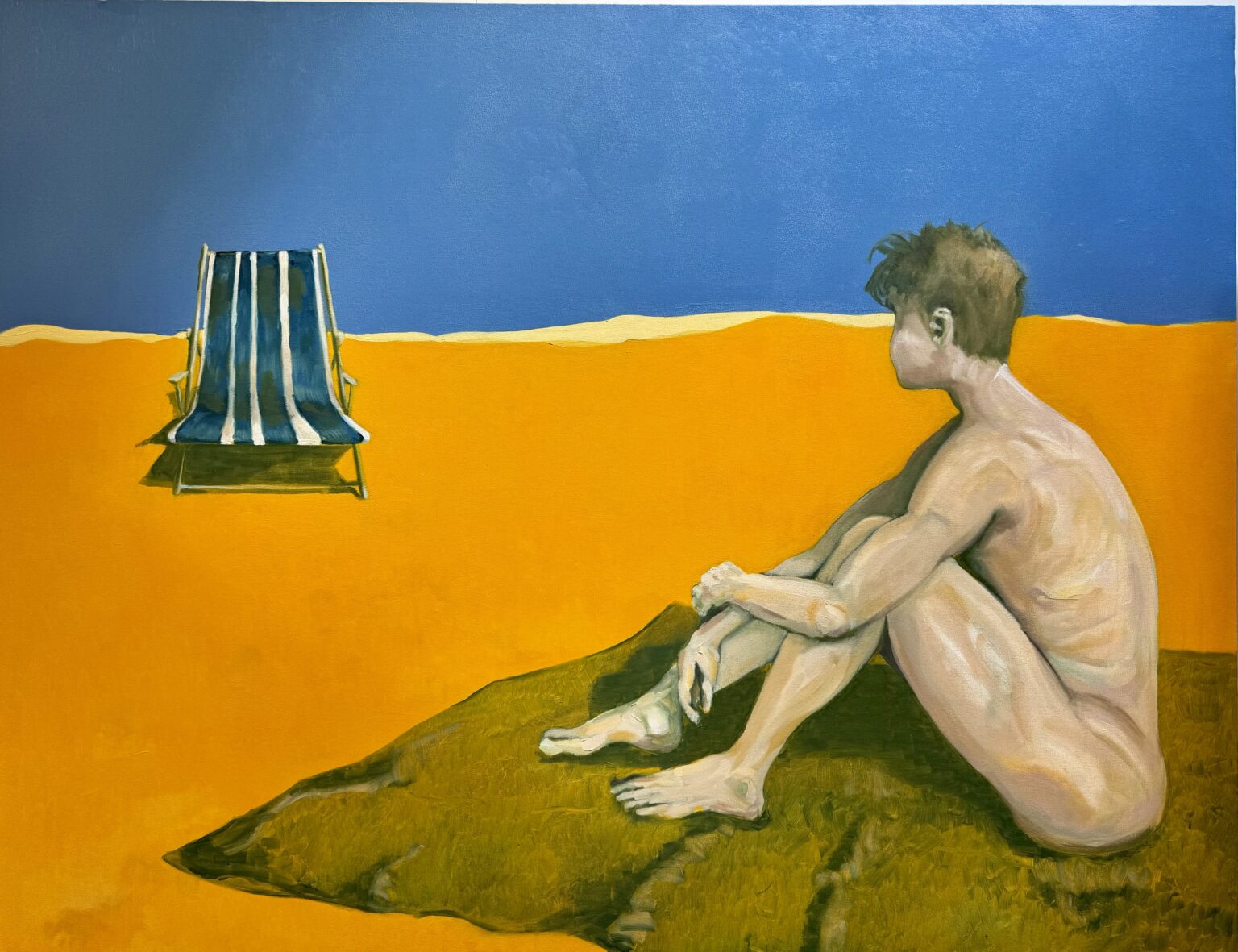 Oil Painting by Alan Brash, titled Disclosure, 180 x 140 cm.