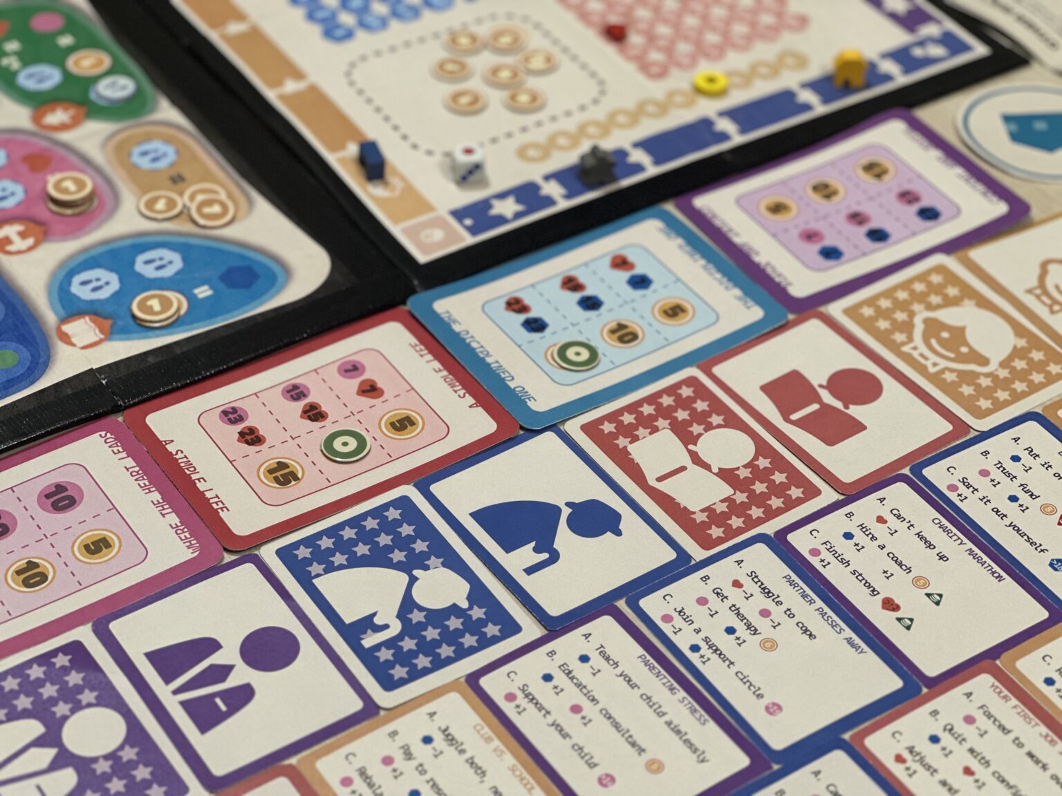 Life Event Cards from the game DISPARITY