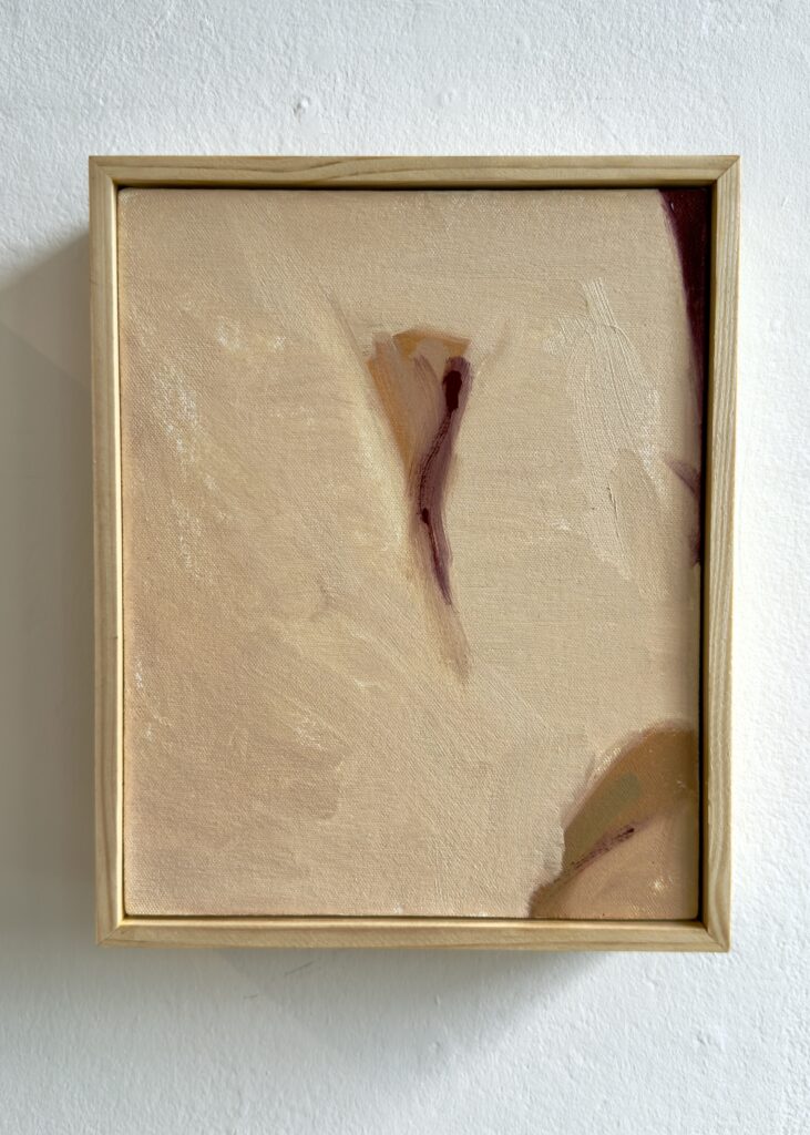 Oil Painting by Alan Brash, Titled Obfuscation I, 24 x 28 cm