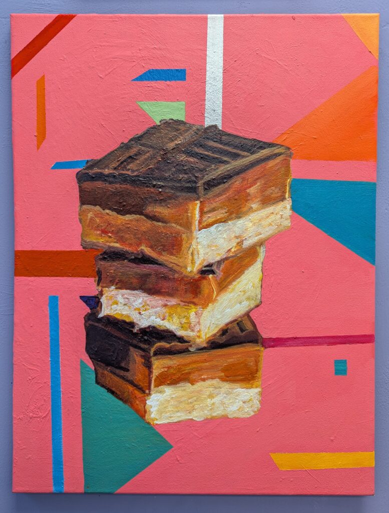 Food, Acrylici Painting, fudge, abstract background