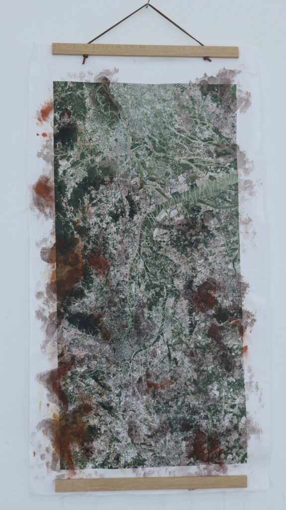 Textiles, wood, thread,30*50