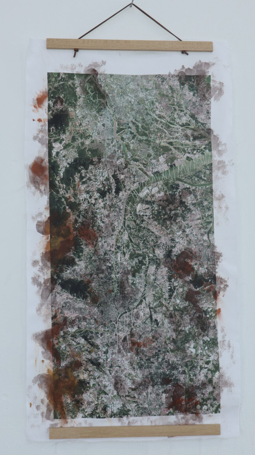Textiles, wood, thread,30*50